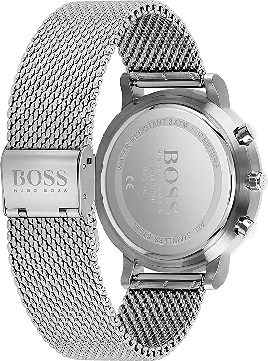 Hugo Boss Integrity Grey Dial Silver Mesh Bracelet Watch for Men - 1513807 Buy Now By Hugo Boss