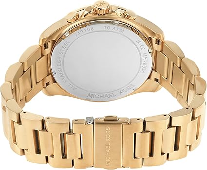 Michael Kors Brecken Chronograph Gold Dial Gold Steel Strap Watch For Men - MK8934 Buy Now By Michael Kors