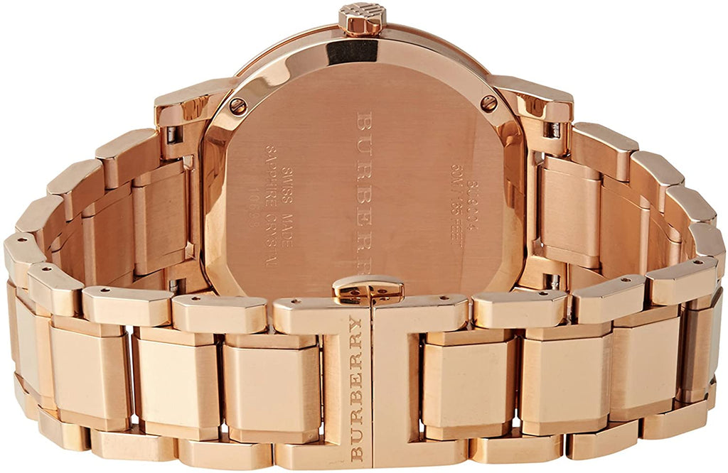Burberry The City White Dial Rose Gold Steel Strap Watch for Women - BU9004 Buy Now By Burberry