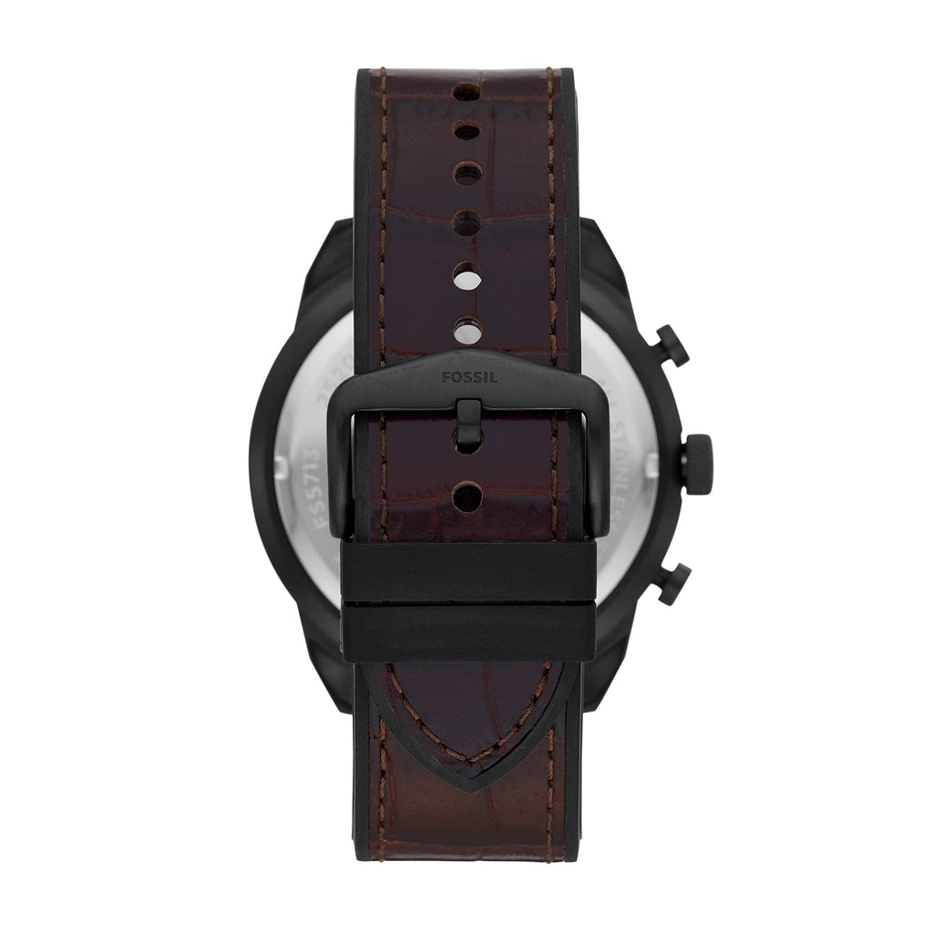 Fossil Bronson Chronograph Brown Dial Brown Leather Strap Watch for Men - FS5713 Buy Now By Fossil