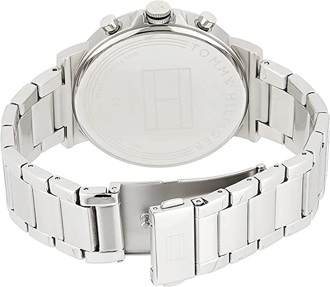 Tommy Hilfiger Daniel Black Dial Silver Steel Strap Watch for Men - 1710413 Buy Now By Tommy Hilfiger
