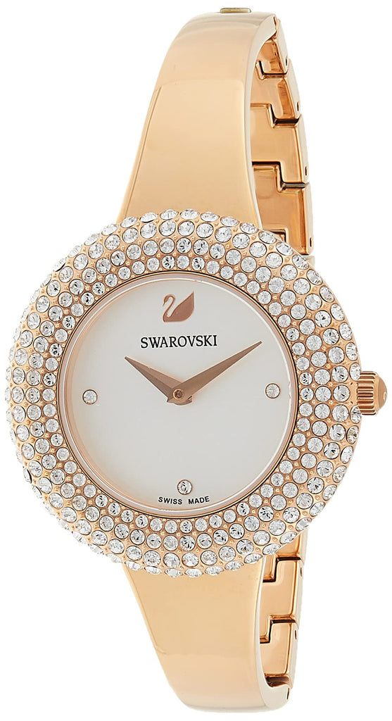 Swarovski Crystal Rose Silver Dial Rose Gold Steel Strap Watch for Women - 5484073 Buy Now By Swarovski