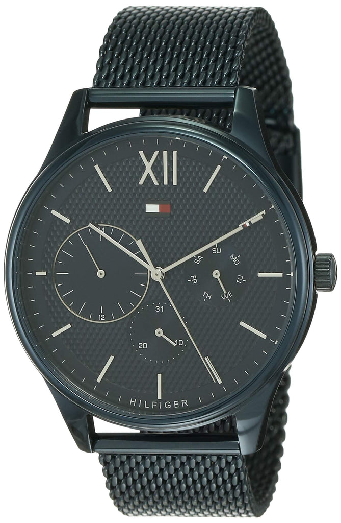Tommy Hilfiger Damon Quartz Blue Dial Blue Mesh Bracelet Watch for Men - 1791421 Buy Now By Tommy Hilfiger
