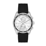 Michael Kors Hadyn Chronograph Silver Dial Black Rubber Strap Watch for Women - MK7486 Buy Now By Michael Kors