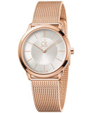 Calvin Klein Minimal White Dial Rose Gold Mesh Bracelet Watch for Women - K3M22626 Buy Now By Calvin Klein
