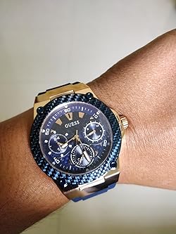 Guess Zena Blue Dial Blue Silicone Strap Watch For Women - W1094L2 Buy Now By Guess