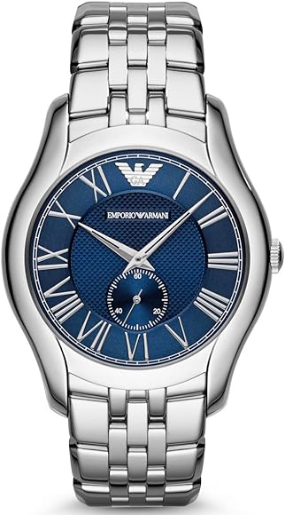 Emporio Armani Valente Chronograph Blue Dial Silver Steel Strap Watch For Men - AR1789 Buy Now By Emporio Armani