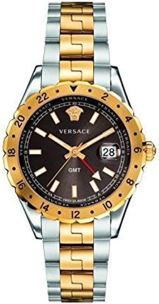 Versace Hellenyium Quartz Brown Dial Two Tone Steel Strap Watch For Men - V11040015 Buy Now By Versace