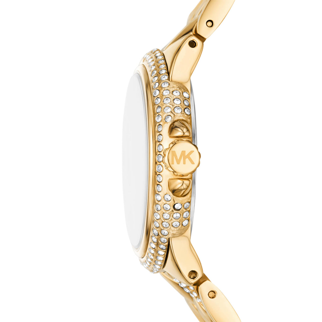 Michael Kors Camile Analog White Dial Gold Steel Strap Watch for Women - MK4801 Buy Now By Michael Kors
