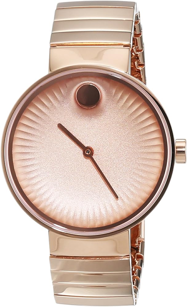 Movado Edge Rose Gold Dial Rose Gold Steel Strap Watch for Women - 3680013 Buy Now By Movado