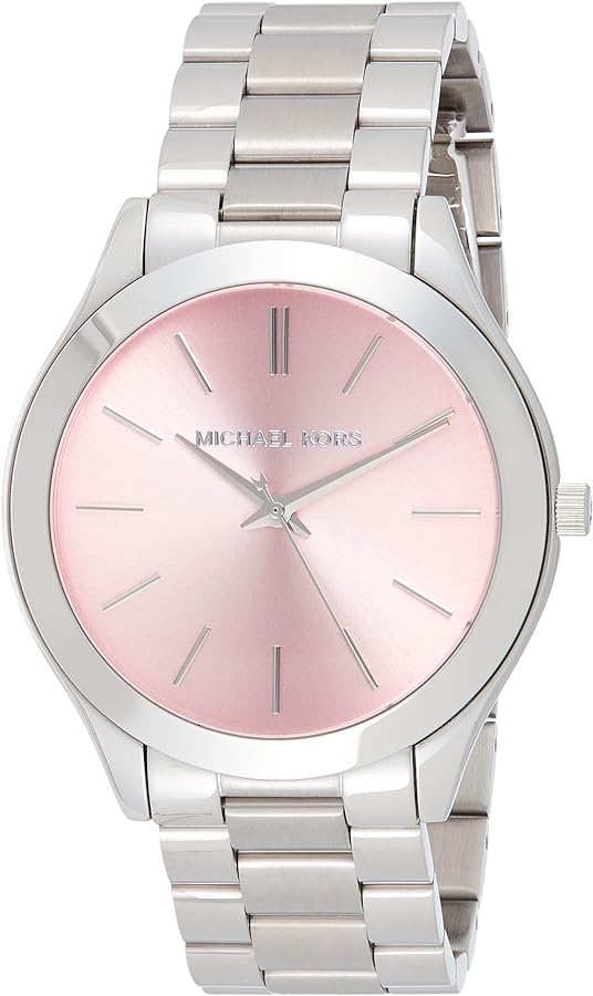 Michael Kors Slim Runway Quartz Pink Dial Silver Steel Strap Watch For Women - MK3380 Buy Now By Michael Kors