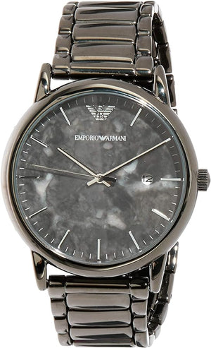 Emporio Armani Luigi Analog Grey Dial Grey Steel Strap Watch For Men - AR11155 Buy Now By Emporio Armani