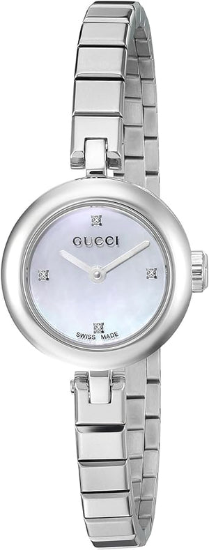 Gucci Diamantissima Quartz Diamonds White Dial Silver Steel Strap Watch For Women - YA141503 Buy Now By Gucci
