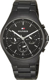 Tommy Hilfiger Justin Chronograph Black Dial Black Steel Strap Watch For Men - 1792055 Buy Now By Tommy Hilfiger