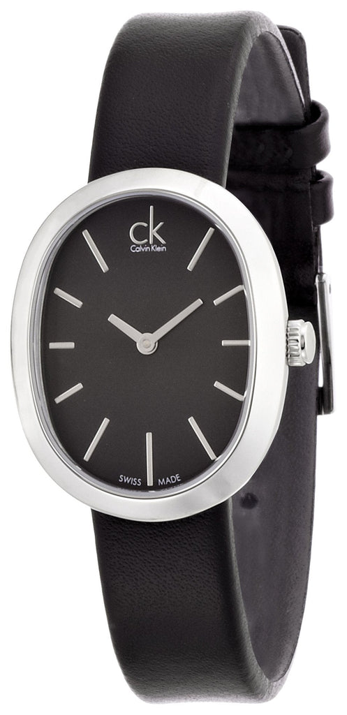 Calvin Klein Incentive Black Dial Black Rubber Strap Watch for Women - K3P231C1 Buy Now By Calvin Klein