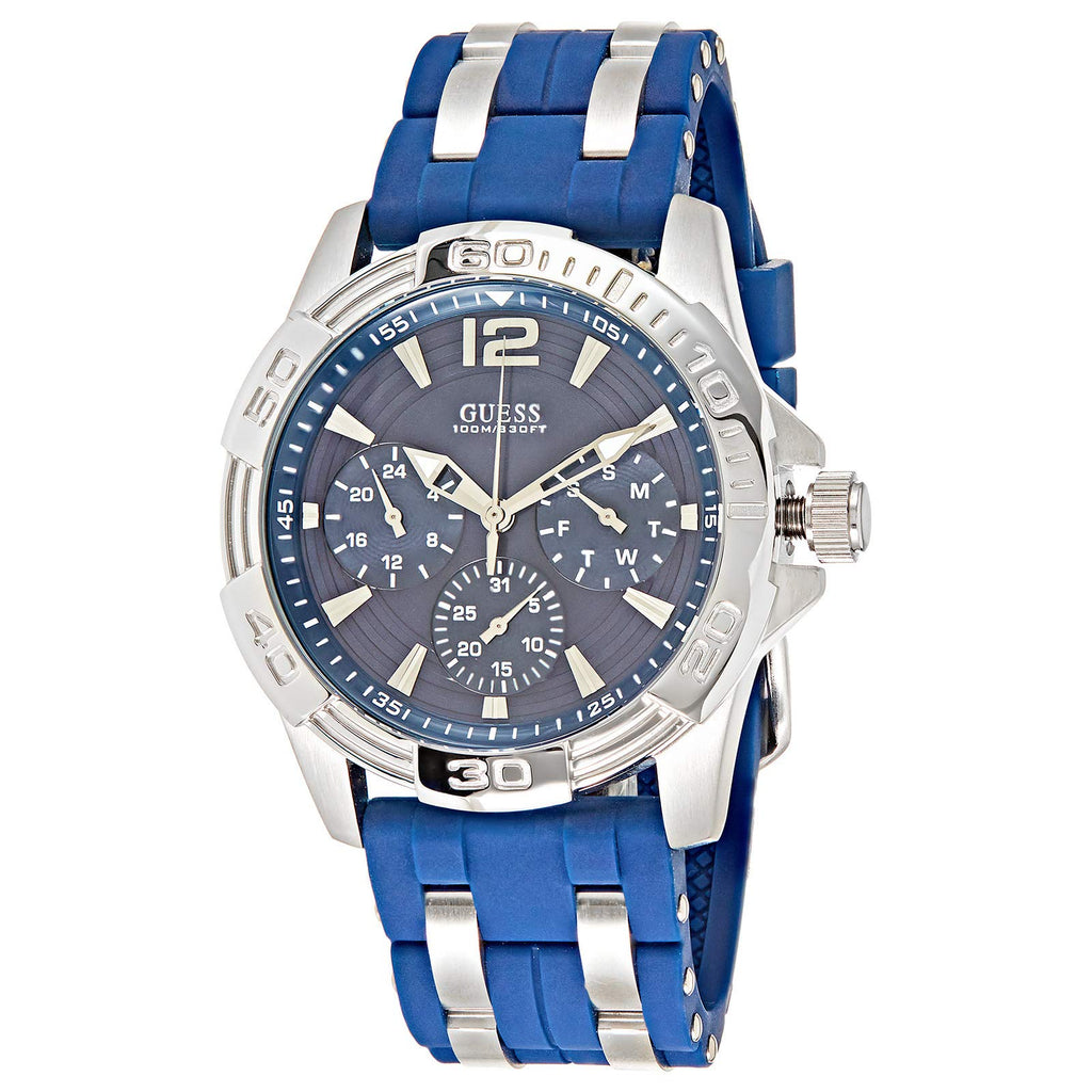 Guess Oasis Multifunction Blue Dial Two Tone Steel Strap Watch for Men- W0366G2 Buy Now By Guess