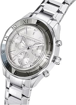 Swarovski Dextera Chronograph Silver Dial Silver Steel Strap Watch for Women - 5641297 Buy Now By Swarovski