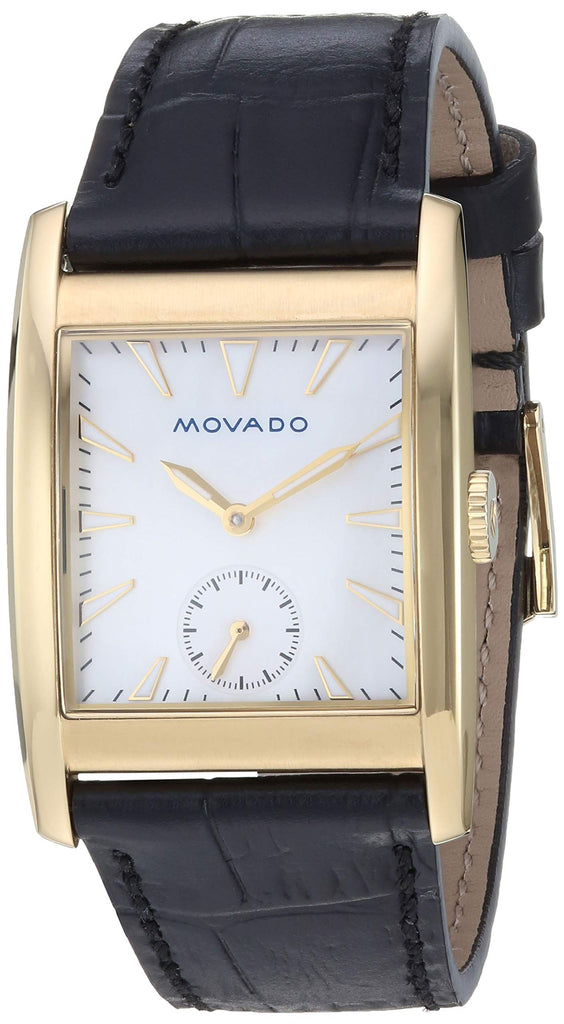 Movado Heritage Mother of Pearl White Dial Black Leather Strap Watch For Women - 3650050 Buy Now By Movado