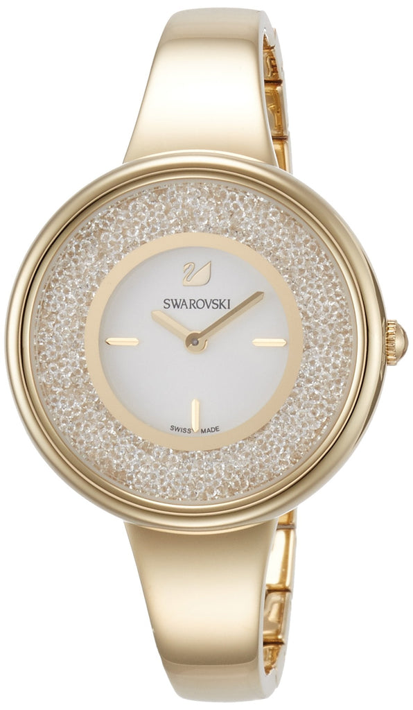 Swarovski Crystalline Bracelet White Dial Gold Steel Strap Watch for Women - 5269253 Buy Now By Swarovski