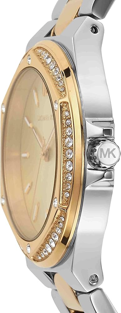 Michael Kors Lennox Three-Hand Gold Dial Two Tone Steel Strap Watch For Women - MK6988 Buy Now By Michael Kors