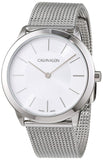 Calvin Klein Minimal White Dial Silver Mesh Bracelet Watch for Men - K3M22126 Buy Now By Calvin Klein