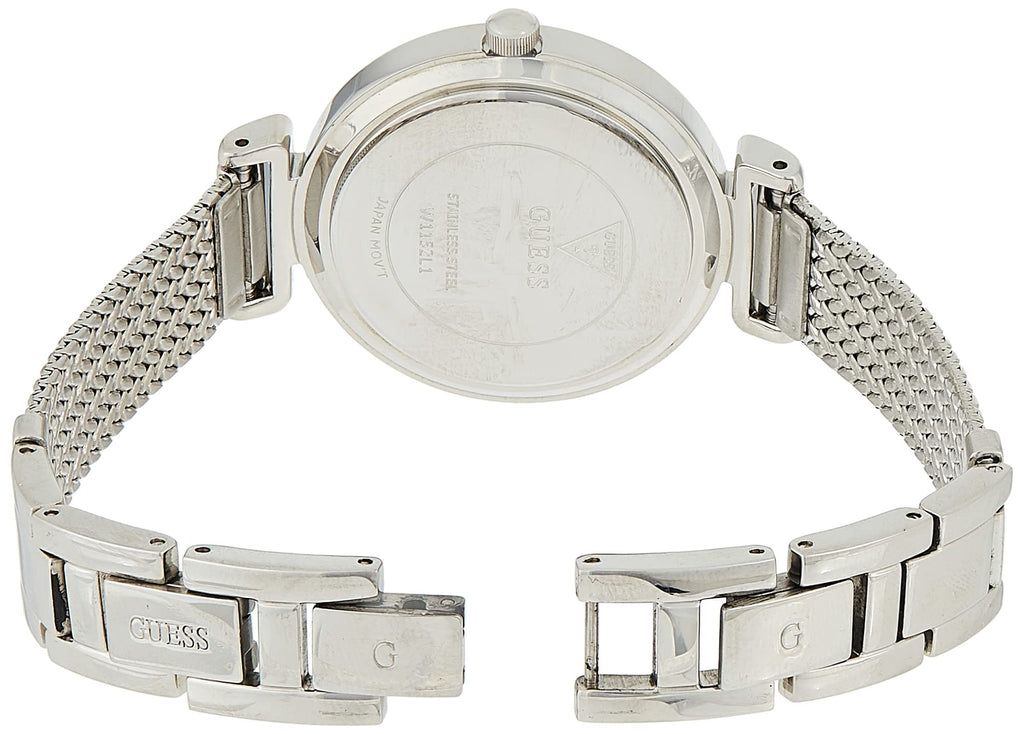 Guess Quartz Silver Dial Silver Mesh Bracelet Watch For Women - W1152L1 Buy Now By Guess