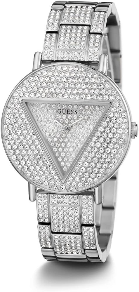 Guess Trend Diamonds Silver Dial Silver Steel Strap Watch for Women - GW0512L1 Buy Now By Guess