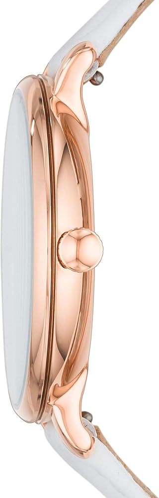 Fossil Jacqueline Quartz Mother of Pearl White Dial White Leather Strap Watch for Women - ES4579 Buy Now By Fossil