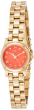 Marc Jacobs Henry Dinky Red Dial Gold Steel Strap Watch for Women - MBM3202 Buy Now By Marc Jacobs