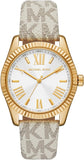 Michael Kors Lexington Analog Silver Dial White Leather Strap Watch For Women - MK4746 Buy Now By Michael Kors