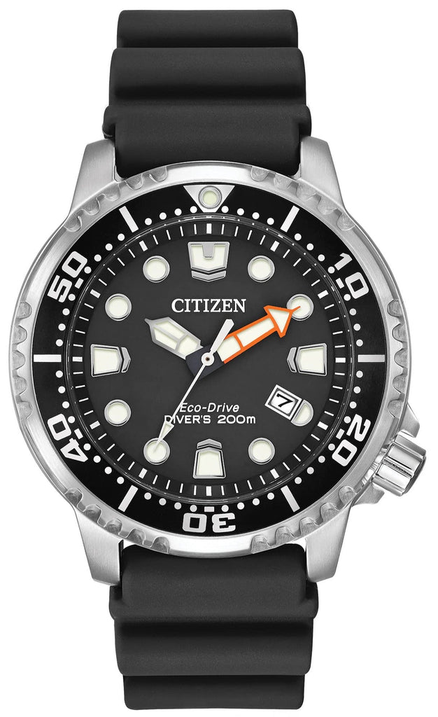 Citizen Eco Drive Pro Master Diver Black Dial Black Steel Strap Watch For Men - BN0150-28E Buy Now By Citizen
