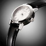 Burberry The City White Dial Black Leather Strap Watch for Women - BU9206 Buy Now By Burberry
