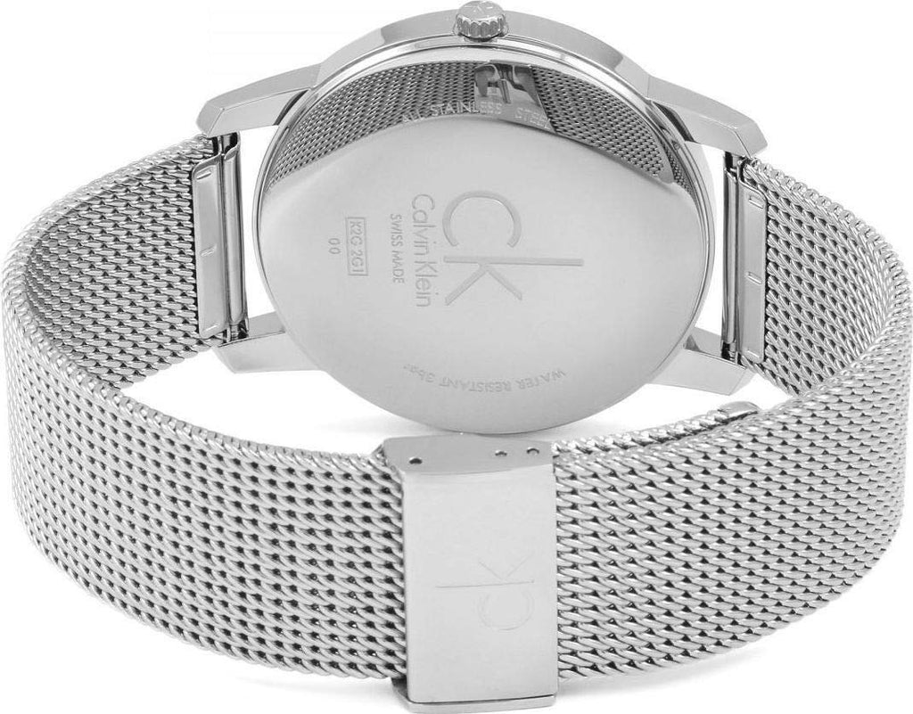 Calvin Klein City Chronograph White Dial Silver Mesh Bracelet Watch for Men - K2G2G126 Buy Now By Calvin Klein