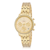 Fossil Neutra Chronograph Gold Dial Gold Steel Strap Watch for Women - ES5219 Buy Now By Fossil