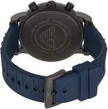 Emporio Armani Luigi Chronograph Black Dial Blue Rubber Strap Watch For Men - AR11023 Buy Now By Emporio Armani