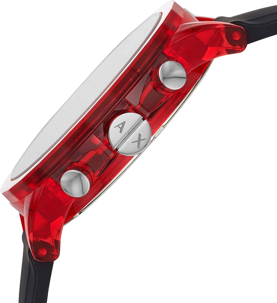 Armani Exchange Outerbanks Chronograph Black Dial Black Silicone Strap Watch For Men - AX1338 Buy Now By Armani Exchange