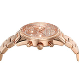 Michael Kors Ritz Chronograph Rose Gold Dial Rose Gold Steel Strap Watch For Women - MK7302 Buy Now By Michael Kors