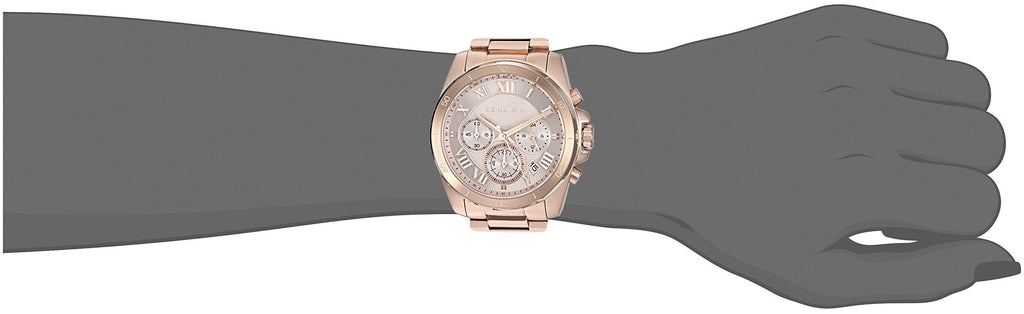 Michael Kors Brecken Chronograph Quartz Rose Gold Dial Rose Gold Steel Strap Watch For Women - MK6367 Buy Now By Michael Kors