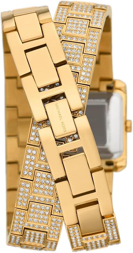 Michael Kors Emery Analog Crystals White Dial Gold Steel Strap Watch for Women - MK4835 Buy Now By Michael Kors