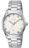 Gucci G Timeless White Dial Silver Steel Strap Watch For Women - YA1264028A Buy Now By Gucci