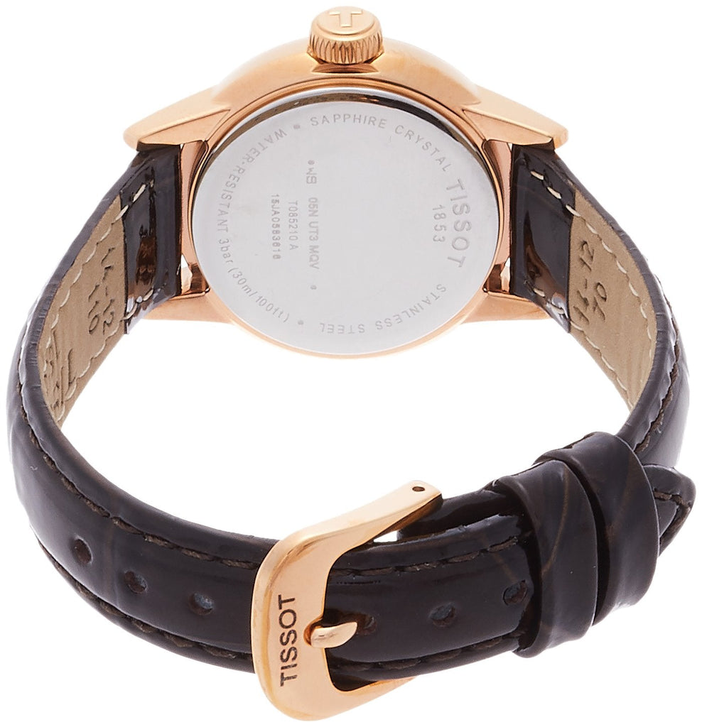 Tissot Carson Lady Steel Quartz Brown Leather Strap Watch For Women - T085.210.36.011.00 Buy Now By Tissot