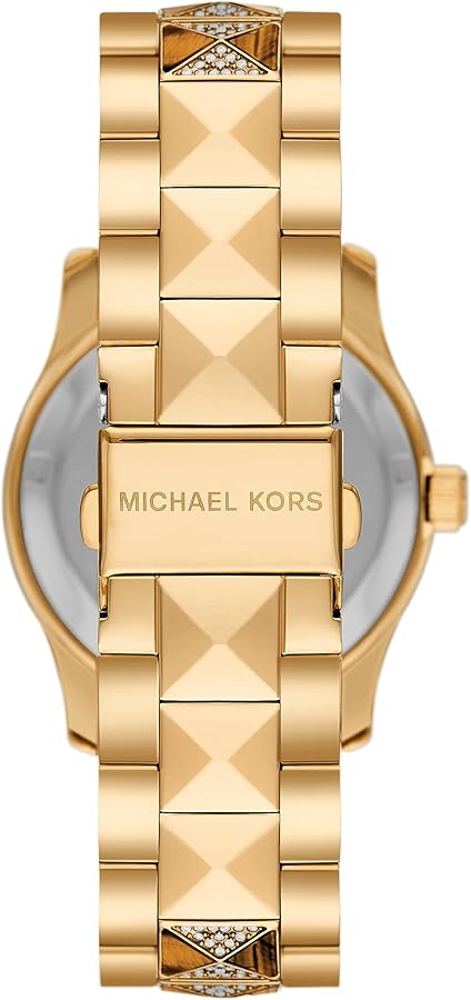 Michael Kors Runway Three Hand Brown Dial Two Tone Steel Strap Watch For Women - MK7389 Buy Now By Michael Kors