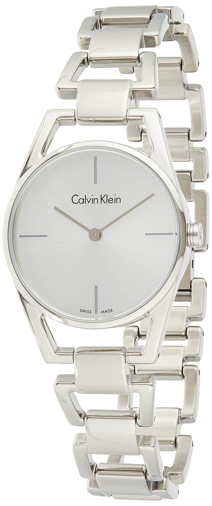 Calvin Klein Dainty Silver Dial Silver Steel Strap Watch for Women - K7L23146 Buy Now By Calvin Klein