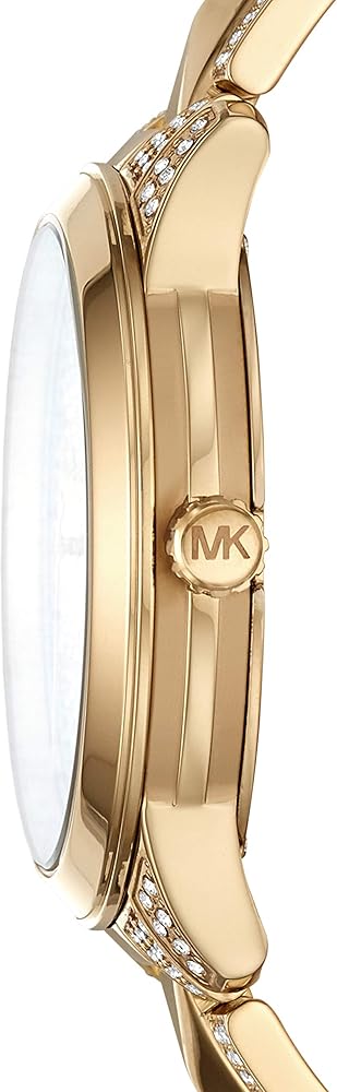 Michael Kors Runway Mercer Crystals Silver Dial Gold Steel Strap Watch For Women - MK6715 Buy Now By Michael Kors