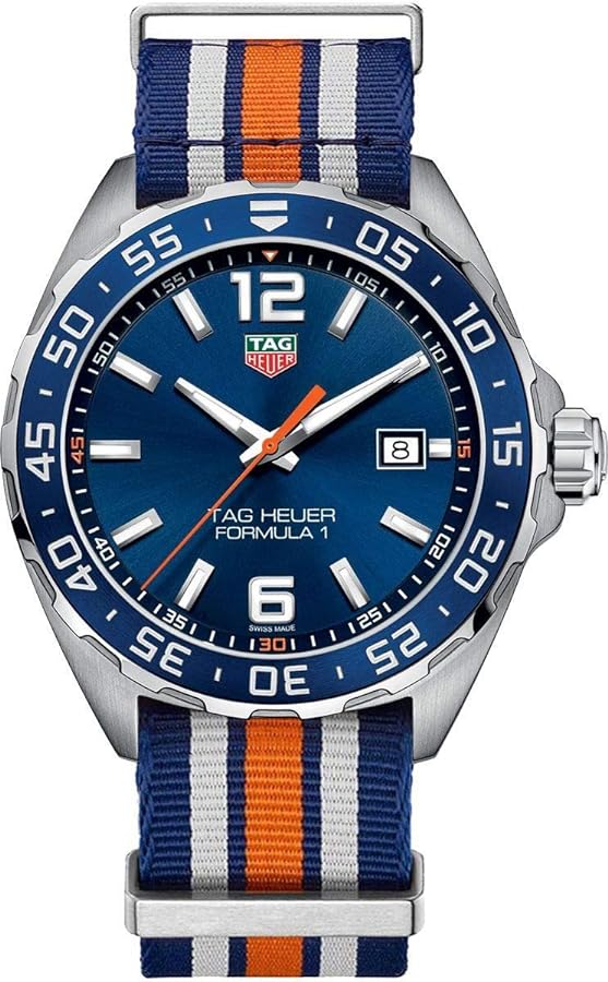Tag Heuer Formula 1 Quartz Blue Dial Two Tone NATO Strap Watch for Men - WAZ1010.FC8196 Buy Now By Tag Heuer