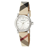 Burberry The City Nova Silver Dial Brown Leather Strap Watch for Women - BU9212 Buy Now By Burberry