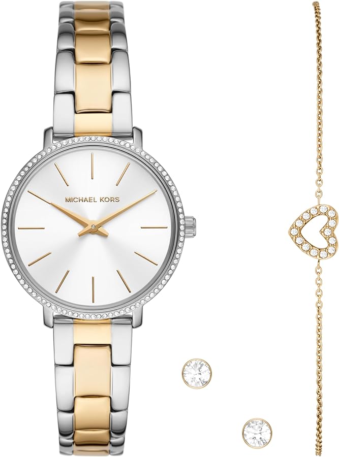 Michael Kors Pyper Quartz Silver Dial Two Tone Steel Strap Watch For Women - MK1041 Buy Now By Michael Kors