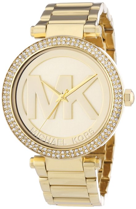 Michael Kors Parker Diamonds Gold Dial Gold Steel Strap Watch for Women - MK5784 Buy Now By Michael Kors
