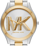 Michael Kors Slim Runway Three Hand Silver Dial Two Tone Steel Strap Watch For Women - MK4735 Buy Now By Michael Kors