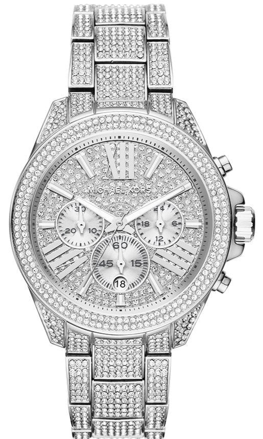 Michael Kors Wren Chronograph Crystals Silver Dial Silver Steel Strap Watch For Women - MK6317 Buy Now By Michael Kors